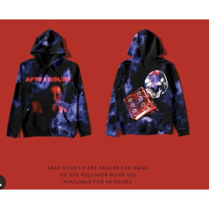 THE WEEKND ASAP ROCKY ART DEALER AWGE TIE DYE 002